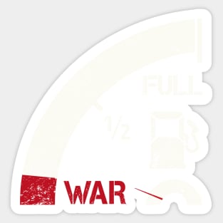 Mile away from war Sticker